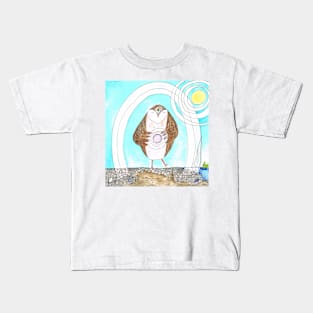 Tai Chi Owl Kids T-Shirt